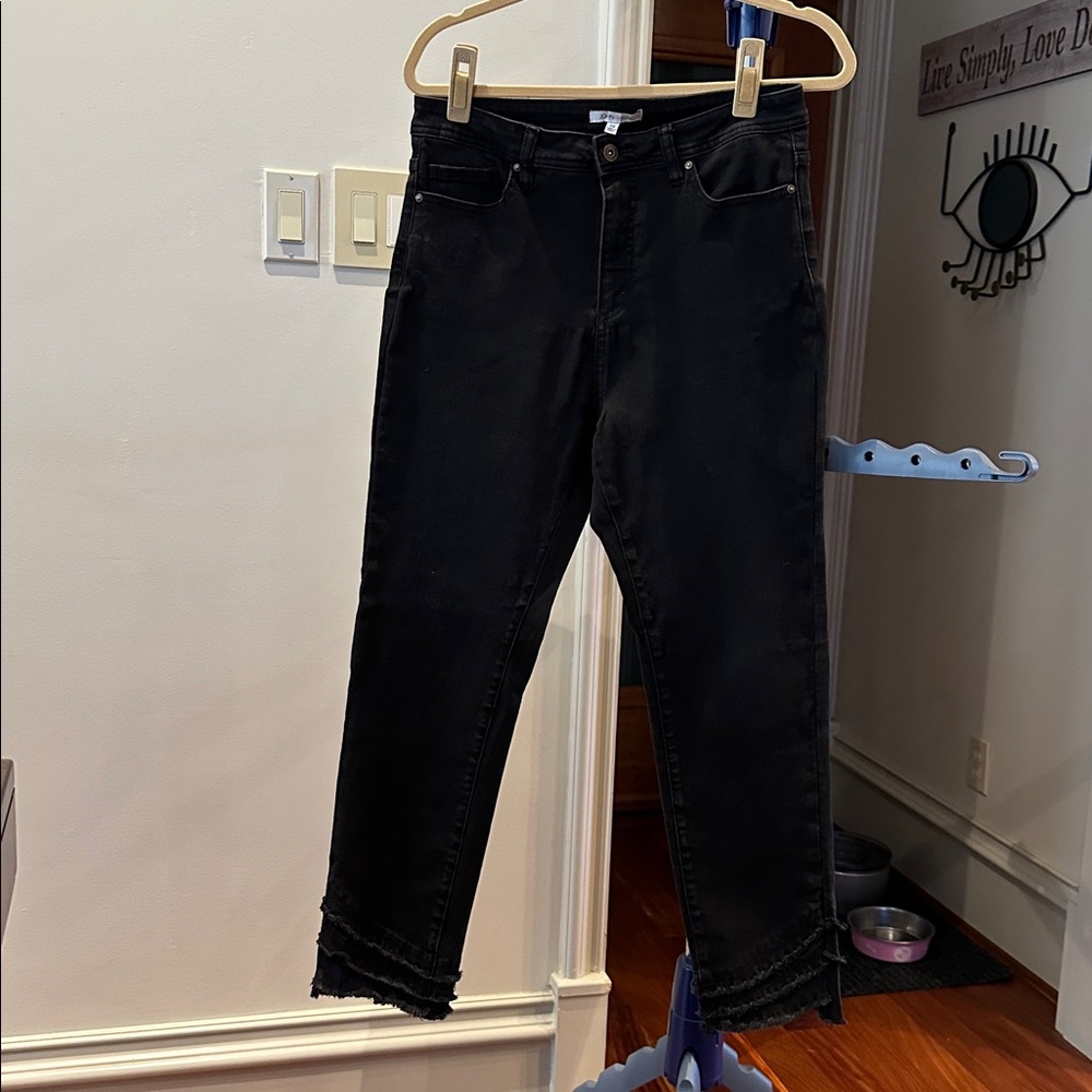 John Mark Charcoal Black Denim Pants